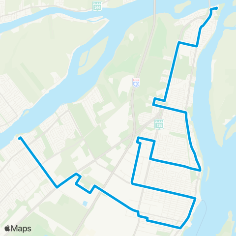 STM Pointe-aux-Trembles map