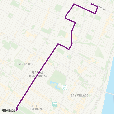 STM Avenue-du-Mont-Royal map