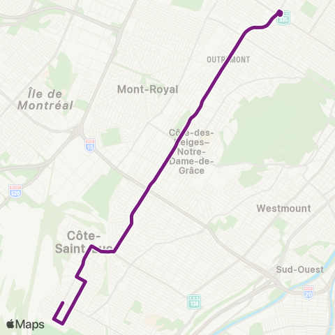 STM Van Horne map