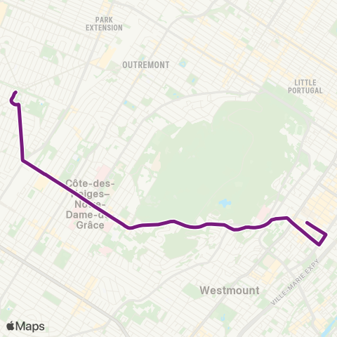 STM Côte-des-Neiges map