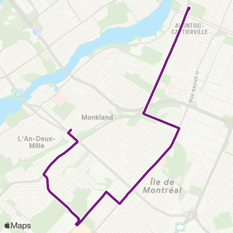 STM Henri-Bourassa map