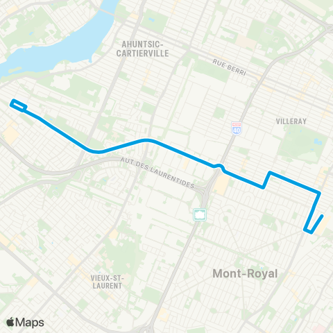 STM De l'Acadie map