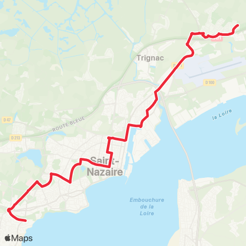 Ycéo Mobilité (STRAN) Université / Trignac - Montoir map