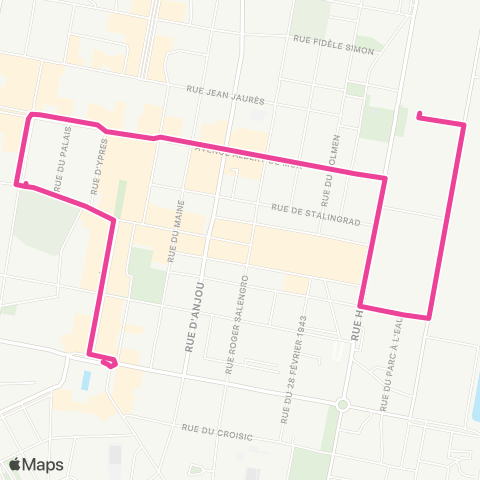 Ycéo Mobilité (STRAN) Navette Centre-ville Saint-Nazaire map