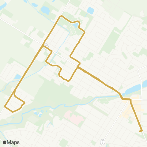 Stratford Transit Huron map