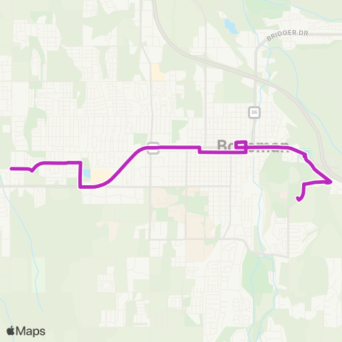 Streamline Purpleline map