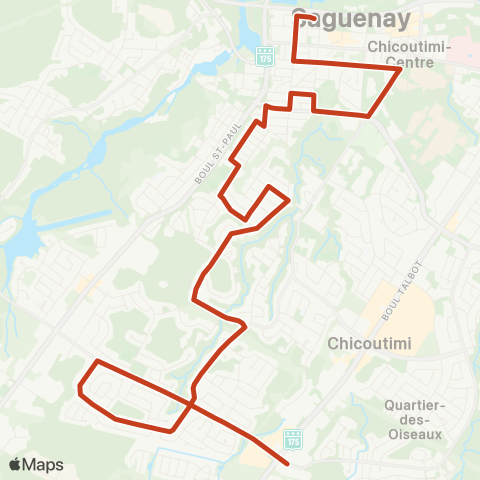 STS Boul Barrette - UQAC / Coopérative map