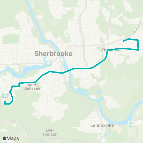 STS Uni de Sherbrooke ↔︎ Raby - Normand map