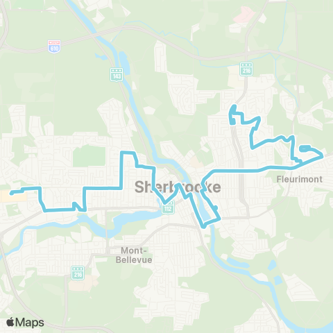 STS Carrefour de l'Estrie ↔︎ 13e Av. - du 24-Juin map