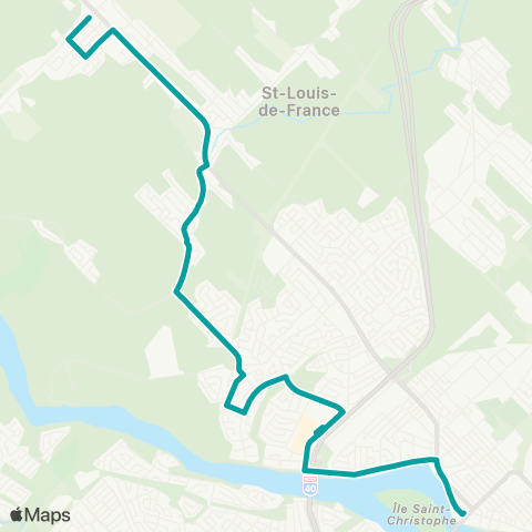 STTR Fusey - St-Louis-de-France map