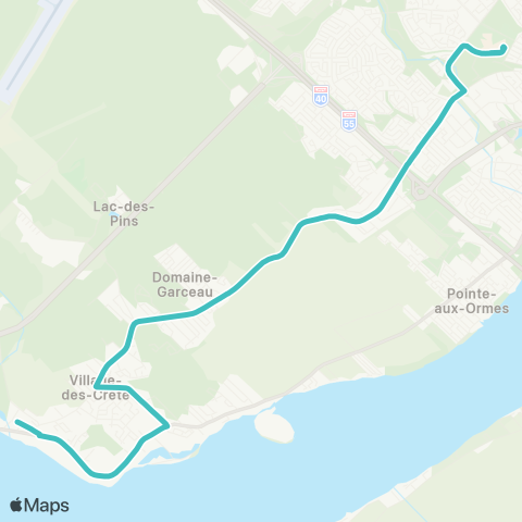 STTR UQTR - Pointe-du-Lac map