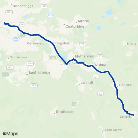 Stuart's Coaches Buchanan Bus Sta (Stance 16) - Bus Sta (Stance E) map