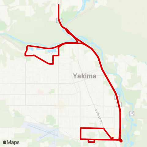 Selah Transit Selah-Yakima map