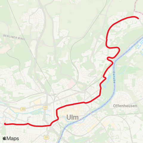 SWU Söflingen–Böfingen map