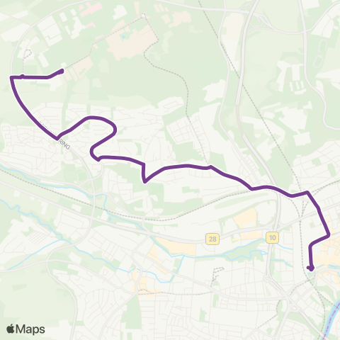 SWU Ulm ZOB-Eselsberg-Blaustein-Arnegg-Herrlingen map