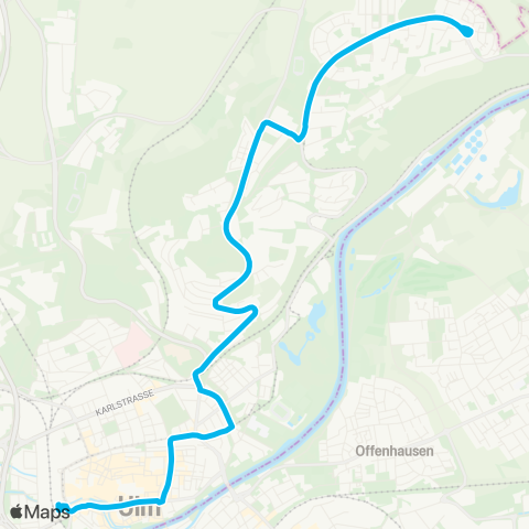 SWU Ulm ZOB-Eichberg-Böfingen map