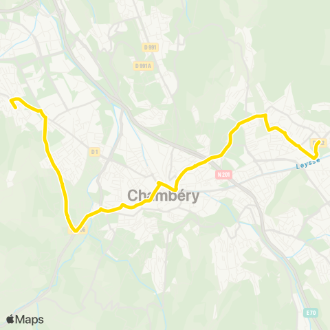 Synchro Chamoux / Debussy > Plaine des Sports map