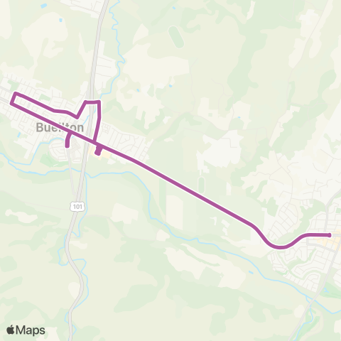 Santa Ynez Valley Transit Express map