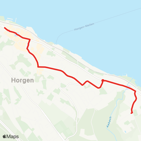 SZU - Sihltal Zürich Uetliberg Bahn Horgen, Bahnhof - Horgen, Risi/Dow map