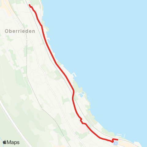 SZU - Sihltal Zürich Uetliberg Bahn Horgen, Bahnhof - Oberrieden, Bahnhof map