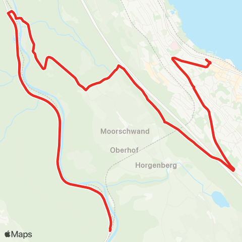 SZU - Sihltal Zürich Uetliberg Bahn Horgen, Bahnhof - Sihlbrugg, Alter Bahnhof map