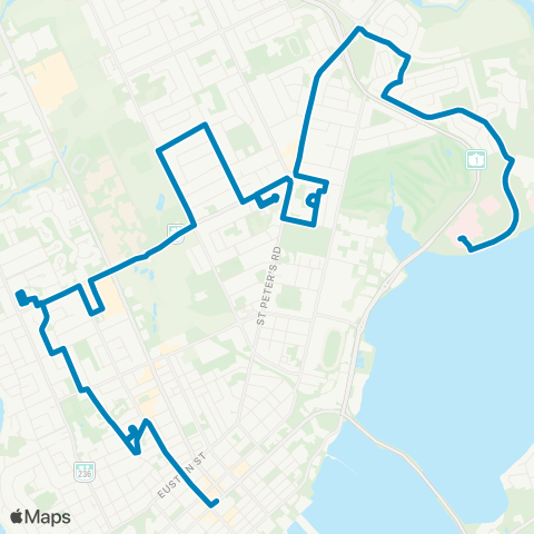 T3 Transit Spring Park - Belvedere - QEH map