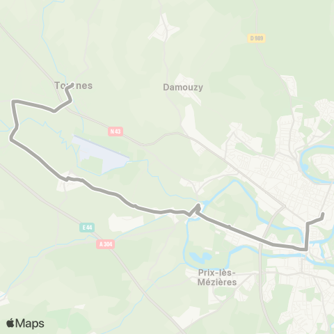 TAC Haudrecy / Charleville-Mézières map