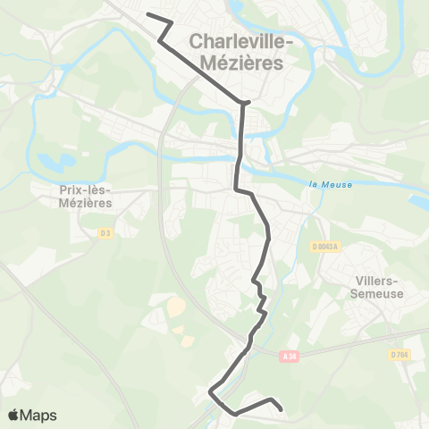 TAC La Francheville / Charleville-Mézières map