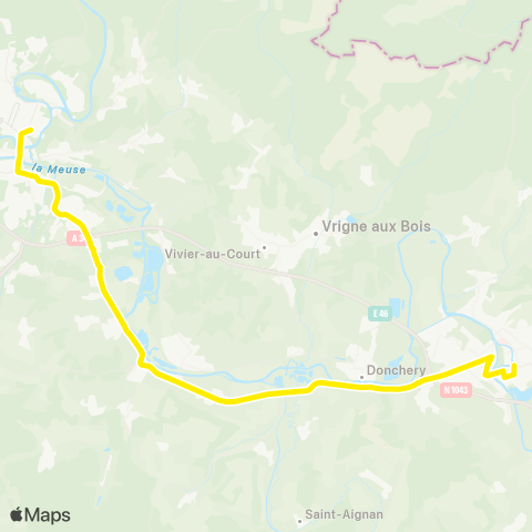 TAC Charleville-Mézières / Sedan Quai de la Régente map