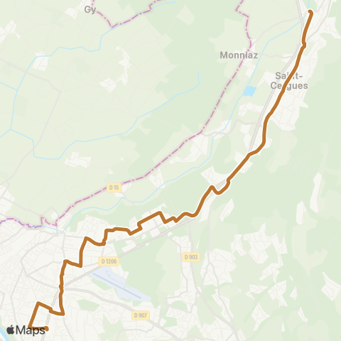 TAC Jean Monnet P+R - Altéa P+R / Machilly Gare map