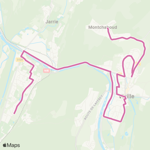 TAG Montchaboud le Village / Champ-s/-Drac ZA la Plaine map