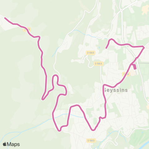 TAG Seyssinet-Pariset Cimetière / Seyssins Clinique du Dauphiné map