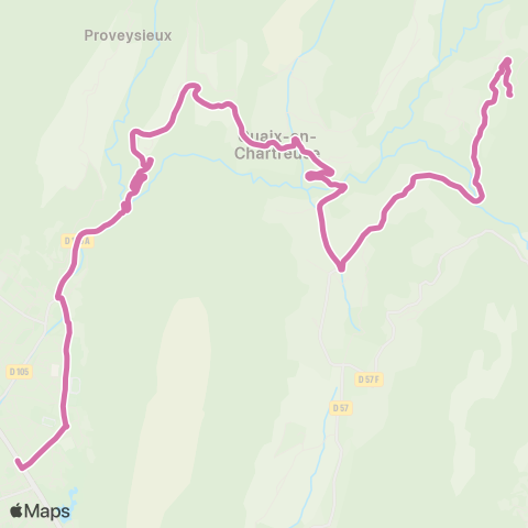 M Réso Quaix-en-Chartreuse la Cime de Mont-Quaix / St-Égrève Muret map