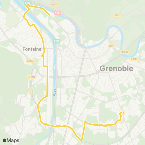 TAG Grenoble Oxford / Eybens Maisons Neuves map