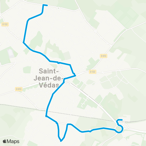 TaM St-Jean de Védas : La Fermaude - St-Jean le Sec map