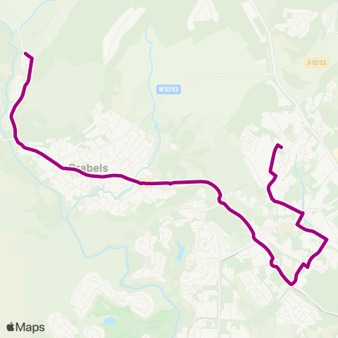 TaM Grabels : La Valsière - Le Pradas map