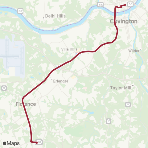 TANK Mt. Zion Rd Express map