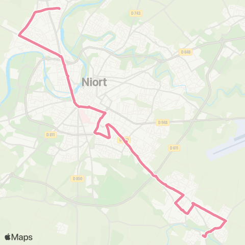 Tanlib Aiffres Mairie - Niort Sainte-Pezenne map