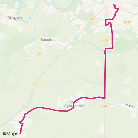 Tanlib Niort Brèche - Frontenay Rohan - Rohan les 3 Roix map