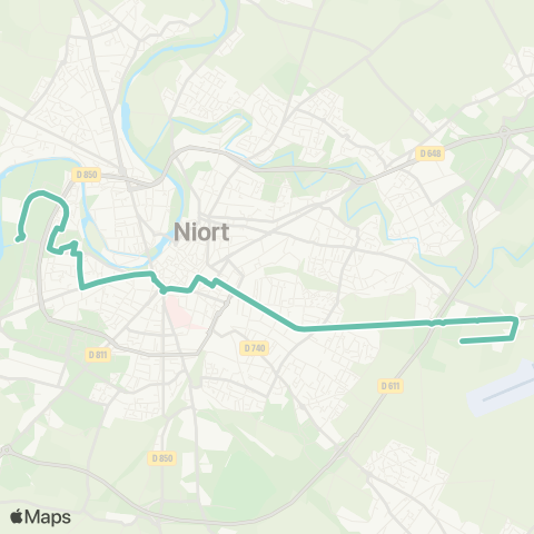 Tanlib Niort Terre de sport - Niort Pôle Univ. map