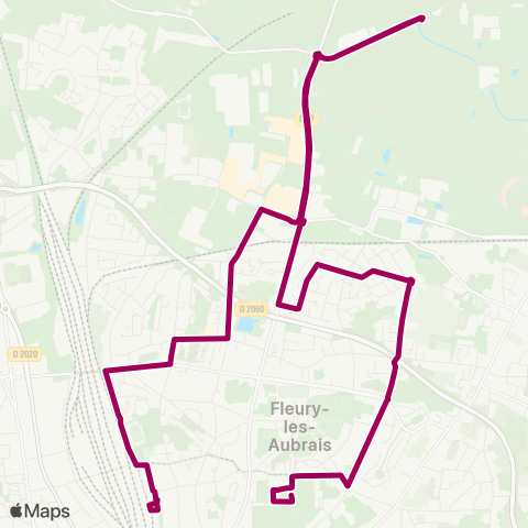 Tao Gare Aubrais - Lamballe map