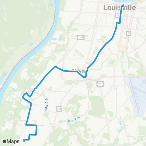 TARC Crums Lane map