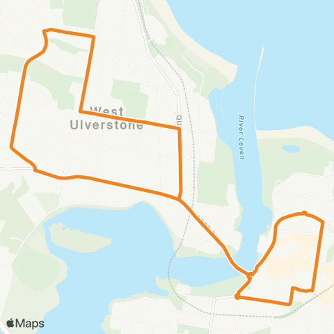 Mersey Link West Ulverstone Circular map