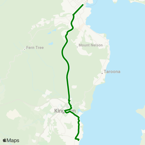 Metro Tasmania  map