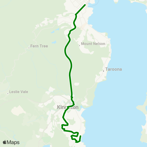 Metro Tasmania  map