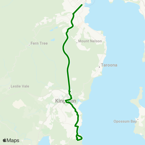 Metro Tasmania  map