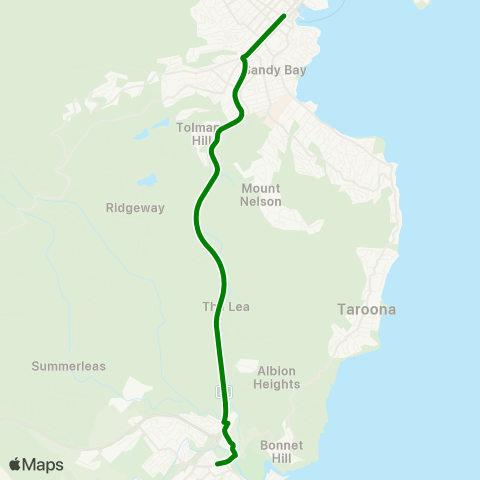 Metro Tasmania  map