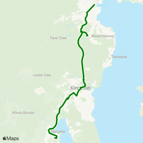 Metro Tasmania  map