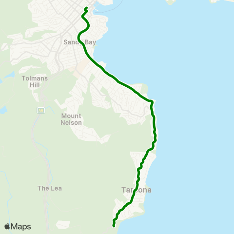 Metro Tasmania  map