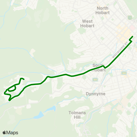 Metro Tasmania  map